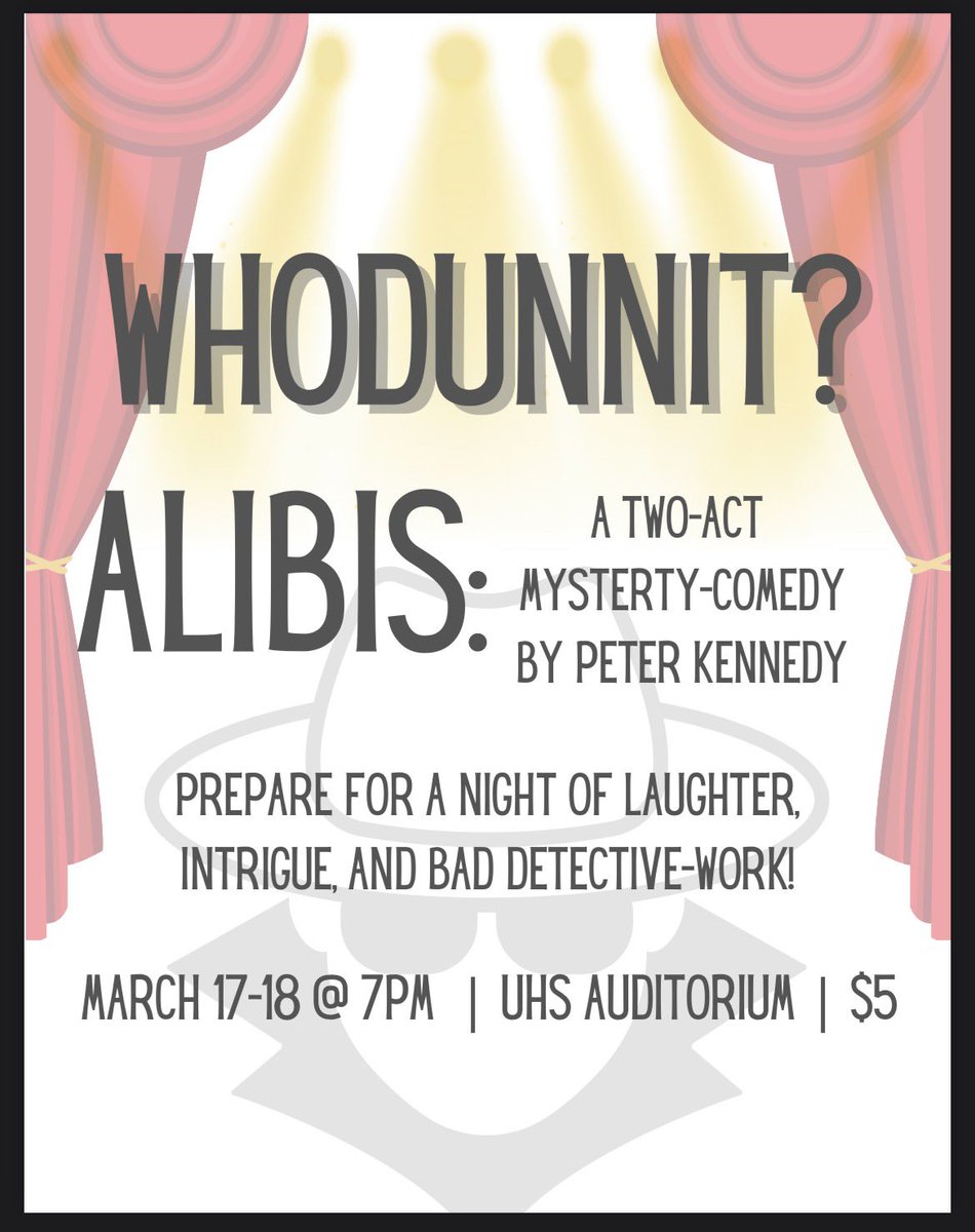Mr. Breja, the cast, and crew have been working hard and would love to see you this weekend! #UWoodEaglePride <a href="/EagleActivities/">Underwood Eagles</a>