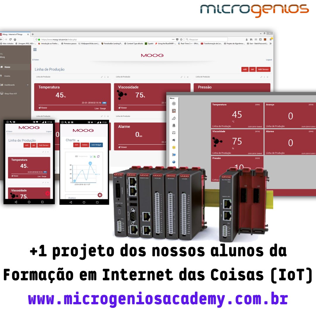 microgenios's tweet image. #TBT 16/03/2023 - Hoje vamos relembrar do projeto do nosso cliente MOOG, que apresentou uma aplicação de monitoramento #IoT para automação industrial na #FEIMEC de 2018!

#microgenios #microcontrolador #Arduino #RaspberryPi #ESP32 #MQTT #modbus #LoRa #RedeMesh #FreeRTOS