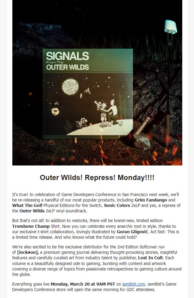 iam8bit  Outer Wilds 2xLP Vinyl Soundtrack - iam8bit