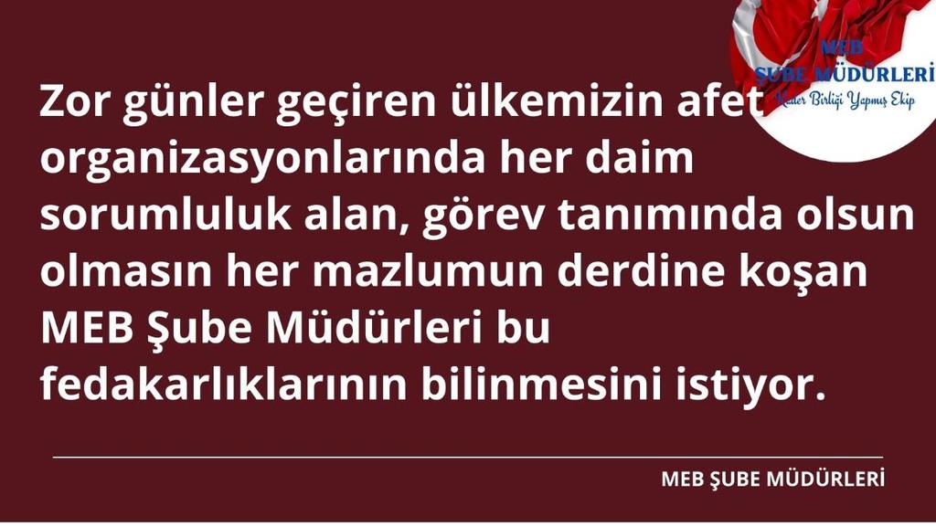 #SayinMahmutÖzer
#MebSubeMüdürleriBekliyor
<a href="/RTErdogan/">Recep Tayyip Erdoğan</a> | <a href="/prof_mahmutozer/">Mahmut Özer</a>
