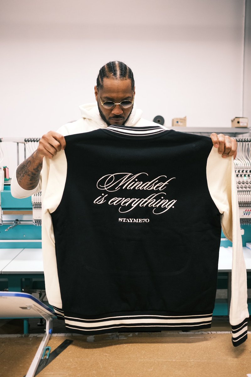 carmeloanthony's tweet photo. Details | Quality | Mindset

Working on the vision for Collection 002 for #STAYME7O. Big things coming 🔥

📷: @BenjiAgbeke https://t.co/O23Uqrtb2o