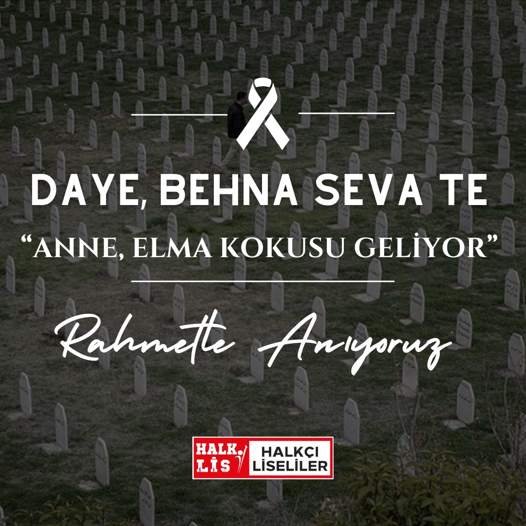 Elma kokusu kullanılarak, sivillerin en çok katledildiği kimyasal saldırı olarak tarihe geçen Halepçe Katliamı'nda yaşamını yitiren kardeşlerimizi katliamın 35. yılında rahmetle anıyoruz.
#HalepçeKatliamı