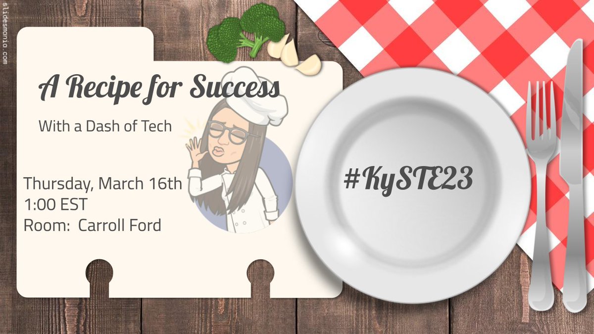 Join me in the Carroll Ford room at 1:00 on 03/16/23 to talk deeper learning. It's a recipe for success!   #KySTE23 #GCForward