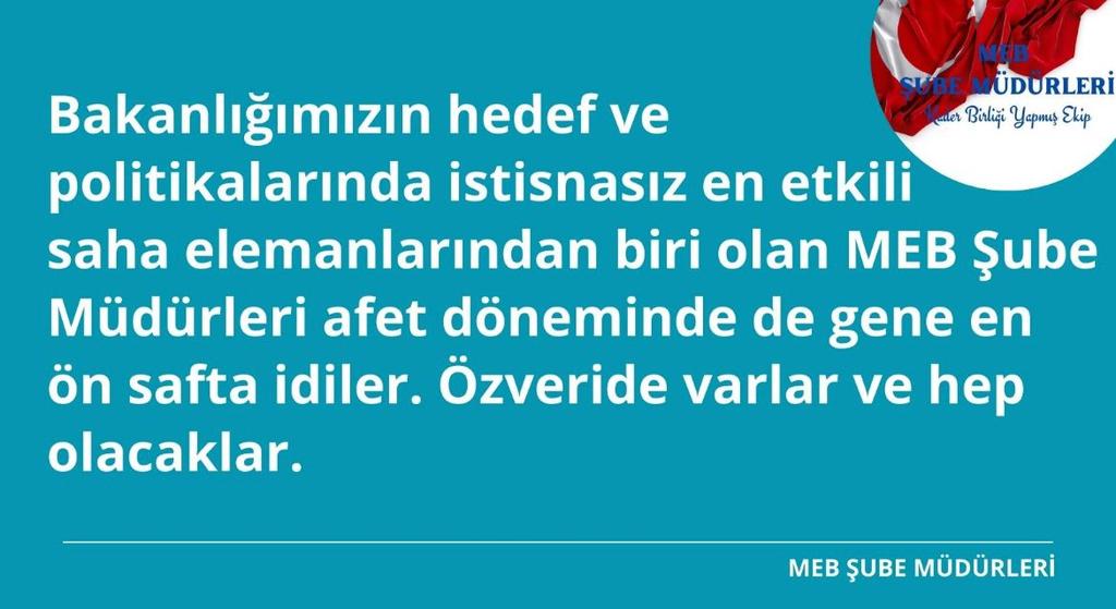 #SayinMahmutÖzer
#MebSubeMüdürleriBekliyor
<a href="/RTErdogan/">Recep Tayyip Erdoğan</a> | <a href="/prof_mahmutozer/">Mahmut Özer</a>