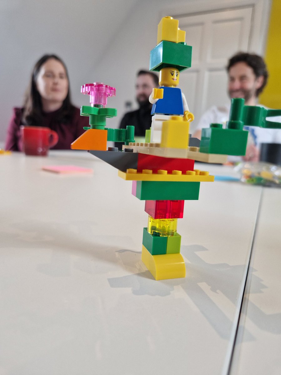 SharonTighe's tweet photo. 💡 Wow! So much #fun &amp; sharing of ideas at our #LegoSeriousPlay workshops in @MaverickIntl today! Big thanks to the fabulous @mairinmurray for guiding the way! 
 @LEGO_Group #collaboration #teamwork https://t.co/9CxoNvVL2m