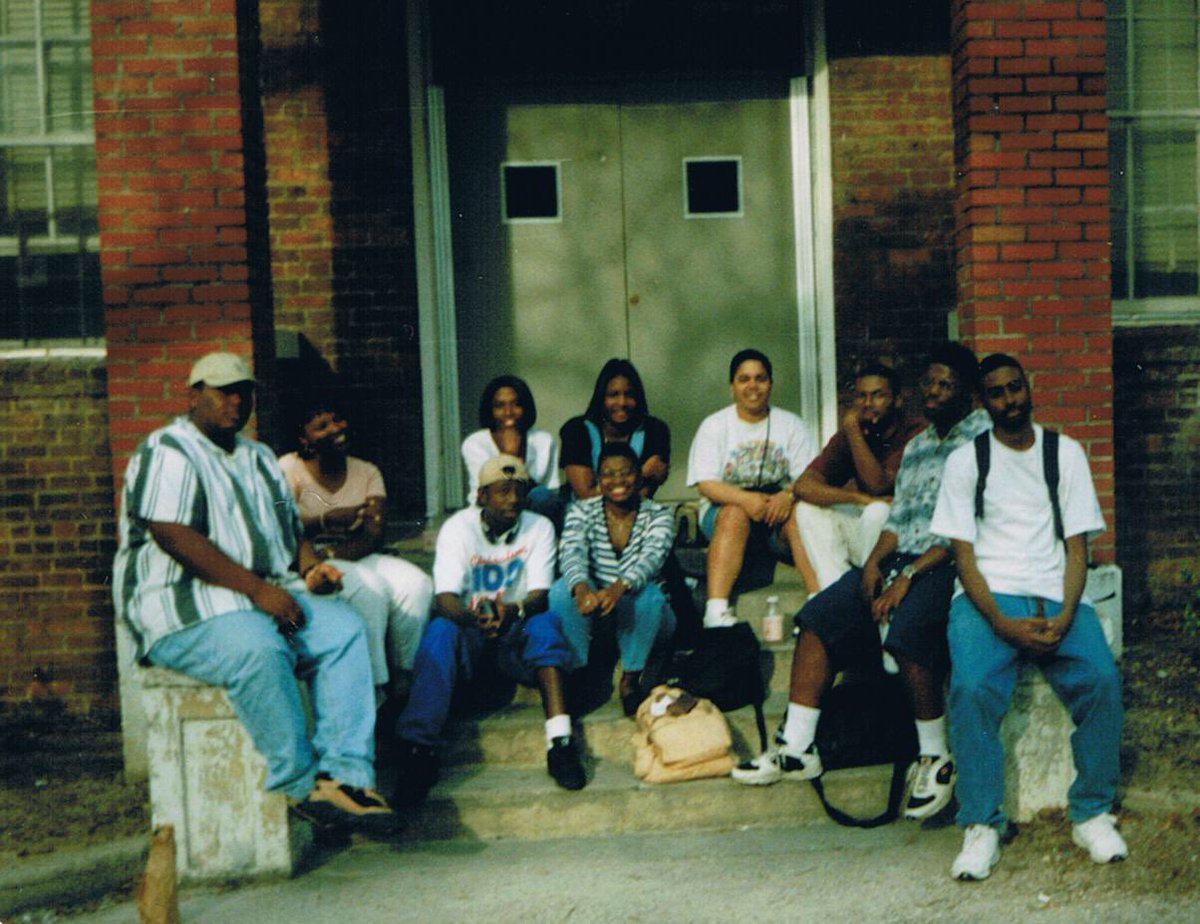 Da Porch. I spent way too much time sitting here, but I studied and chilled there during my years. It was cool because the road went around Douglass Hall so I missed nothing! We were outside! #90sSkegee #RYSTUSKEGEE