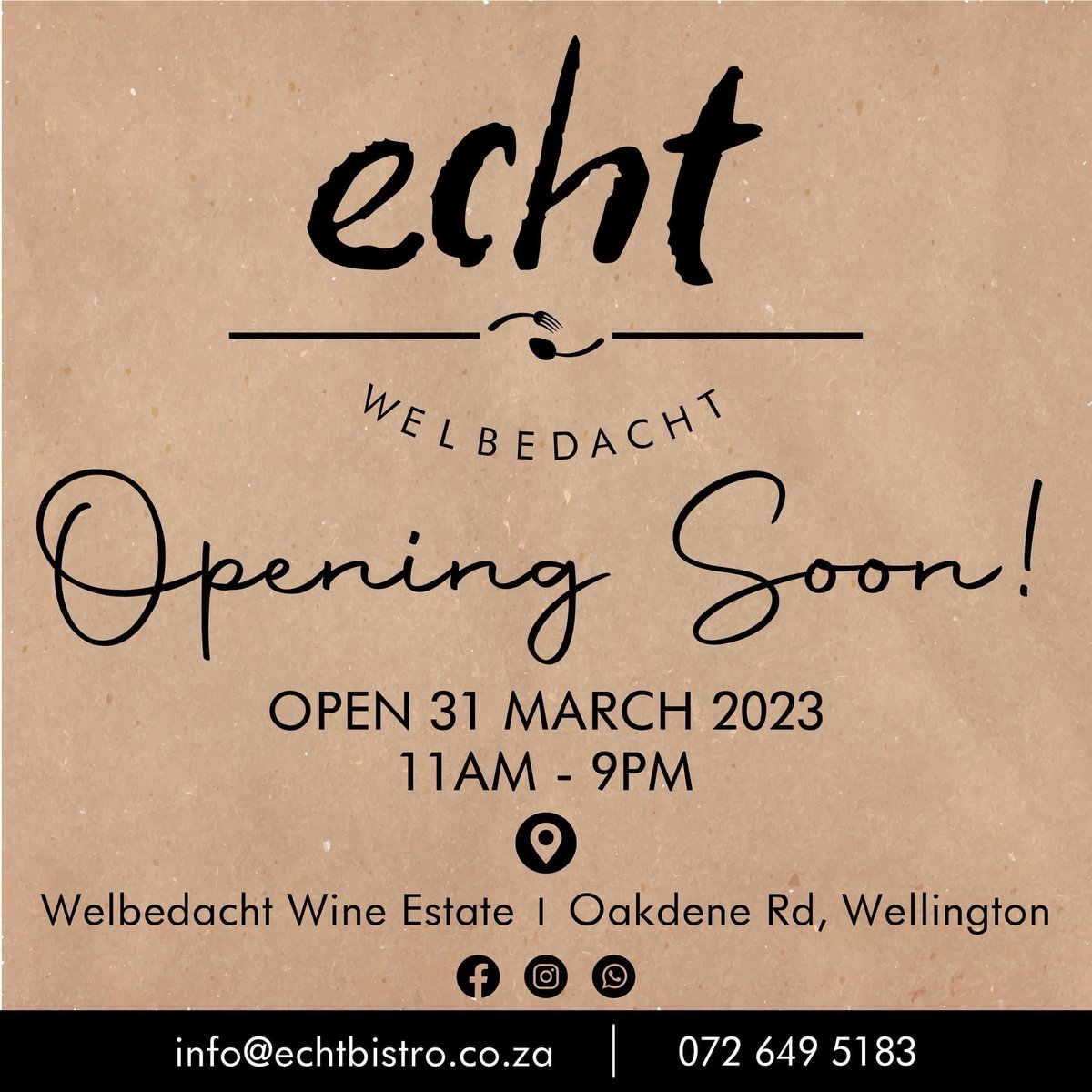New restaurant on Welbedacht Estate 🍷 🍽️🧂