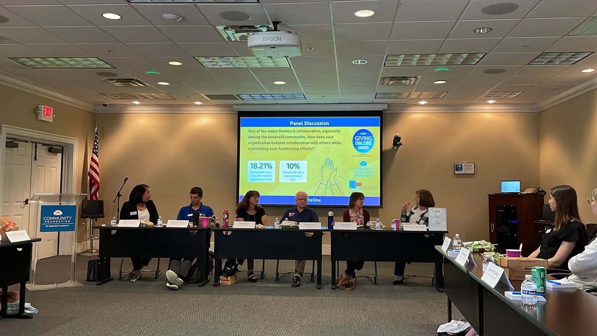 KelAlexander_'s tweet photo. Thank you to this amazing panel for sharing your Giving Challenge stories and ideas with @IUPhilanthropy students as part of #TPFStudyAway with @ThePattersonFdn. @BGCofCCFL @transitionsrq @CefManasota @MilitaryHerita1 https://t.co/6QPEjzXxi9