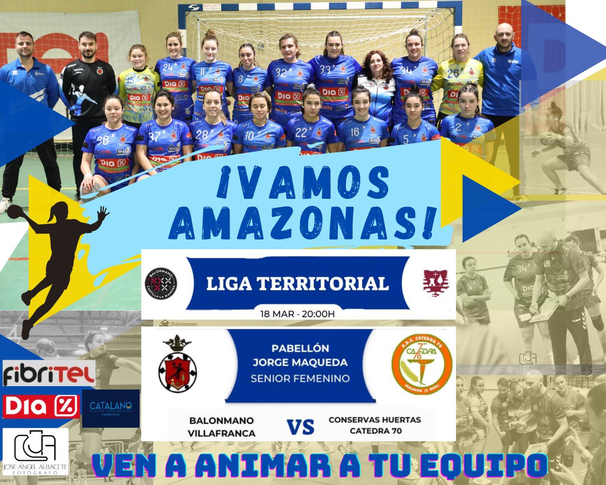 mrs_bm11's tweet photo. Sábado 18, pabellón Jorge Maqueda, Villafranca de los Caballeros. Que mejor plan que animar a las Amazonas????
@BmVillafranca #somosbalonmanosomosfamilia https://t.co/L9VjEmZLnY