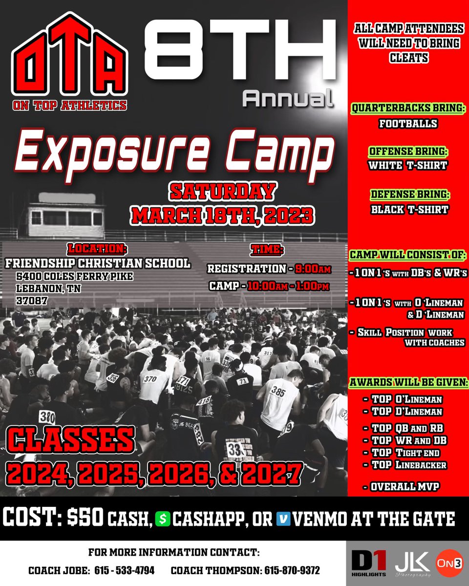 OnTopAthletics Inc📚🏈⚾️ tweet media