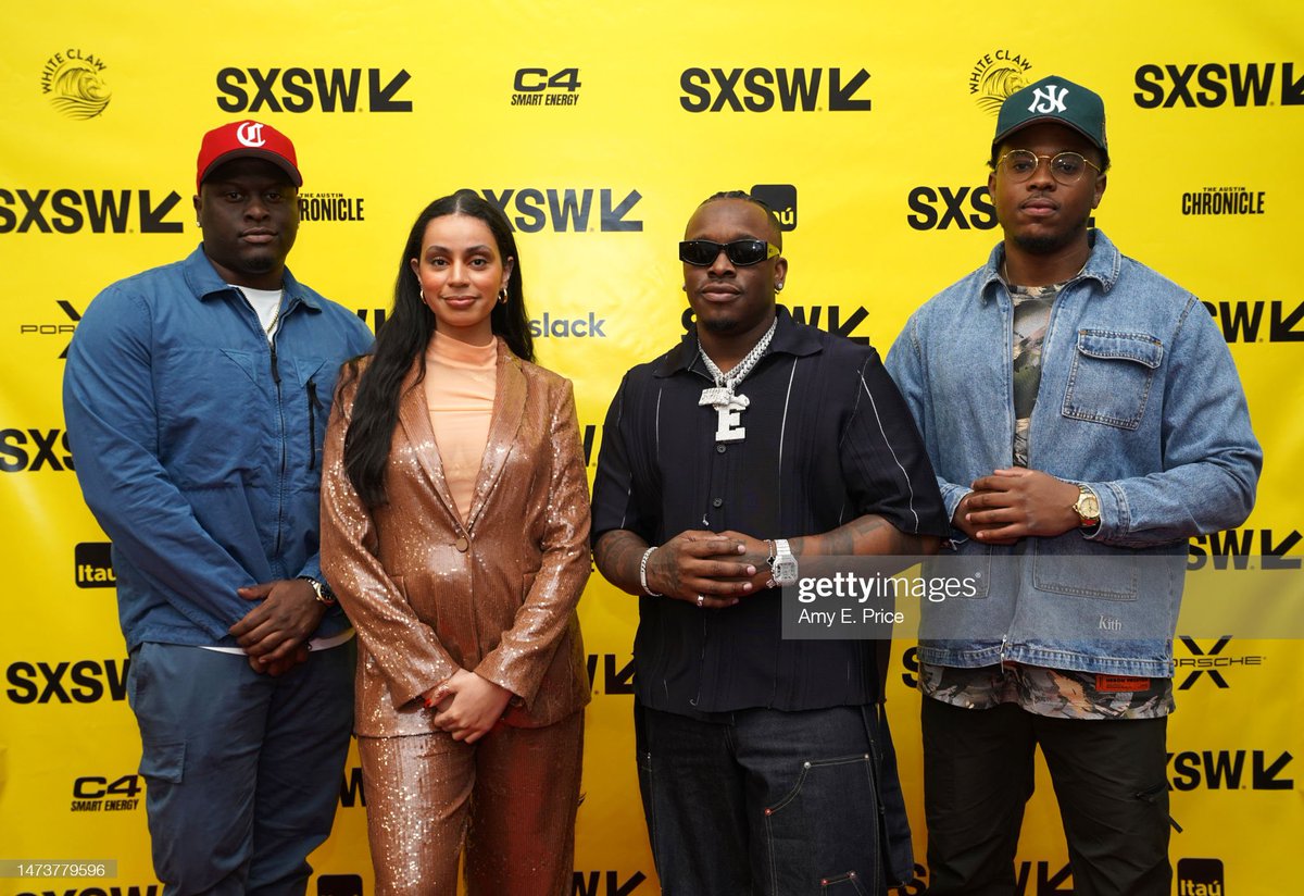 first @sxsw panel was a success 🦅🎤🎶 thank you so so much to @BLXST @VicThaRuler and @esqfowlkes for dropping 💎! #respectthefit