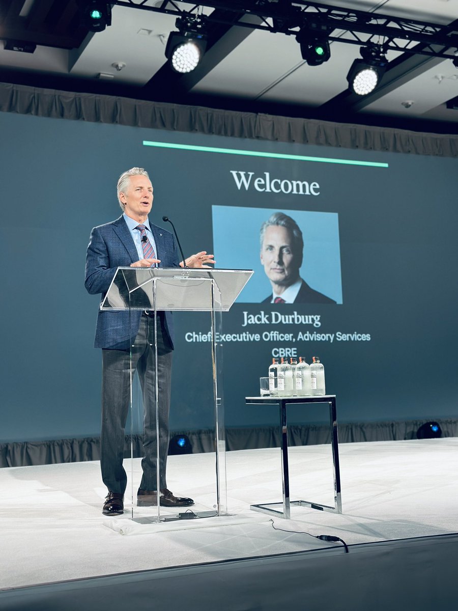 Jack Durburg opens day 2 of #CBREInvestorSymposium: “I was massively impressed with the talent on the panels yesterday - the diverse talent. You are incredibly smart. You are the future of our sector - and our future is bright,”
