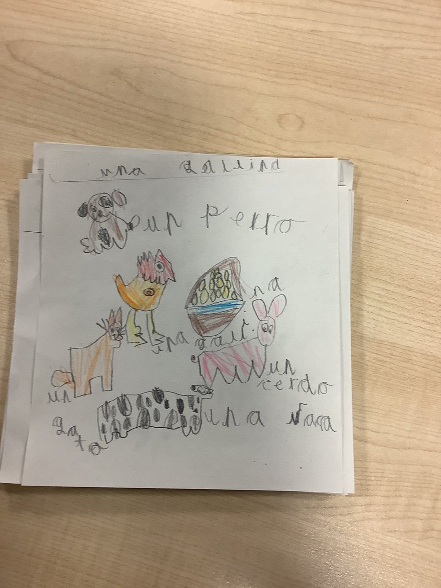 StPhilipsY2B's tweet photo. In Spanish we have been looking at different farmyard animals and practising counting to 10. @StPhilipCEAP https://t.co/iqgA5WLEhO