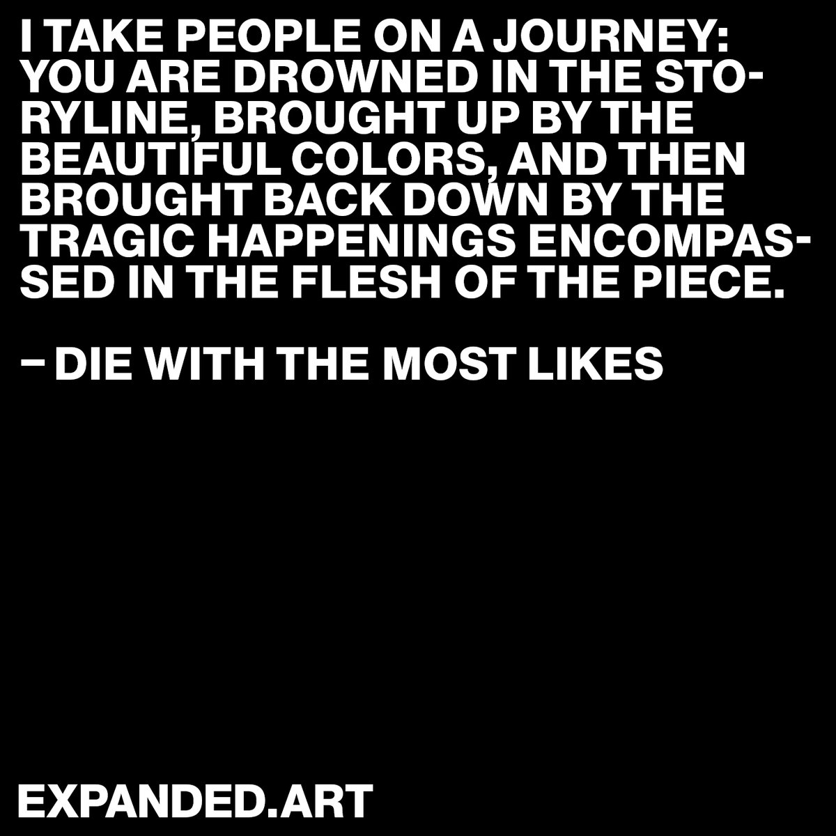 EXPANDED.ART on Twitter "His art is birthed from the same blue light