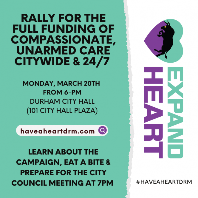 I am so excited to see so much community support for expanding the HEART team! My council budget request for a 24/7 citywide expansion received overwhelming support at our budget meeting and is moving forward in the process!