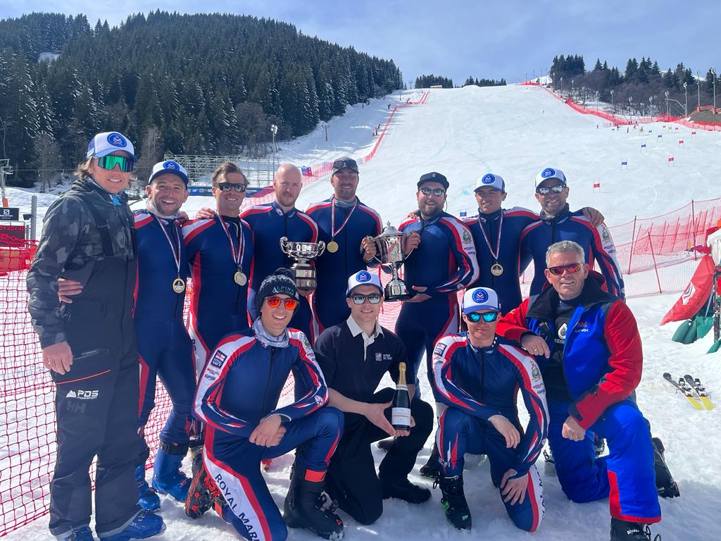 Another win for the Royal Navy Alpine Mens team today in the Downhill event at the Inter Services. What a week! Thank you for sponsoring the blue ribbon event <a href="/Airbus/">Airbus</a> 😁