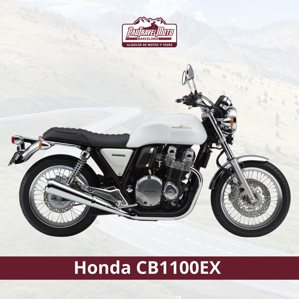 PauTravelMoto's tweet photo. Alquilar la Honda CB1100EX significa convertirse en el centro de atención. En cada semáforo notarás como la moto acapara todas las miradas. 

Es la elegancia hecha moto con un estilo clásico que no pasa de moda. La posición de conducción es clásica, muy … https://t.co/nEfBl58OC8 https://t.co/sL0KuIxCuV