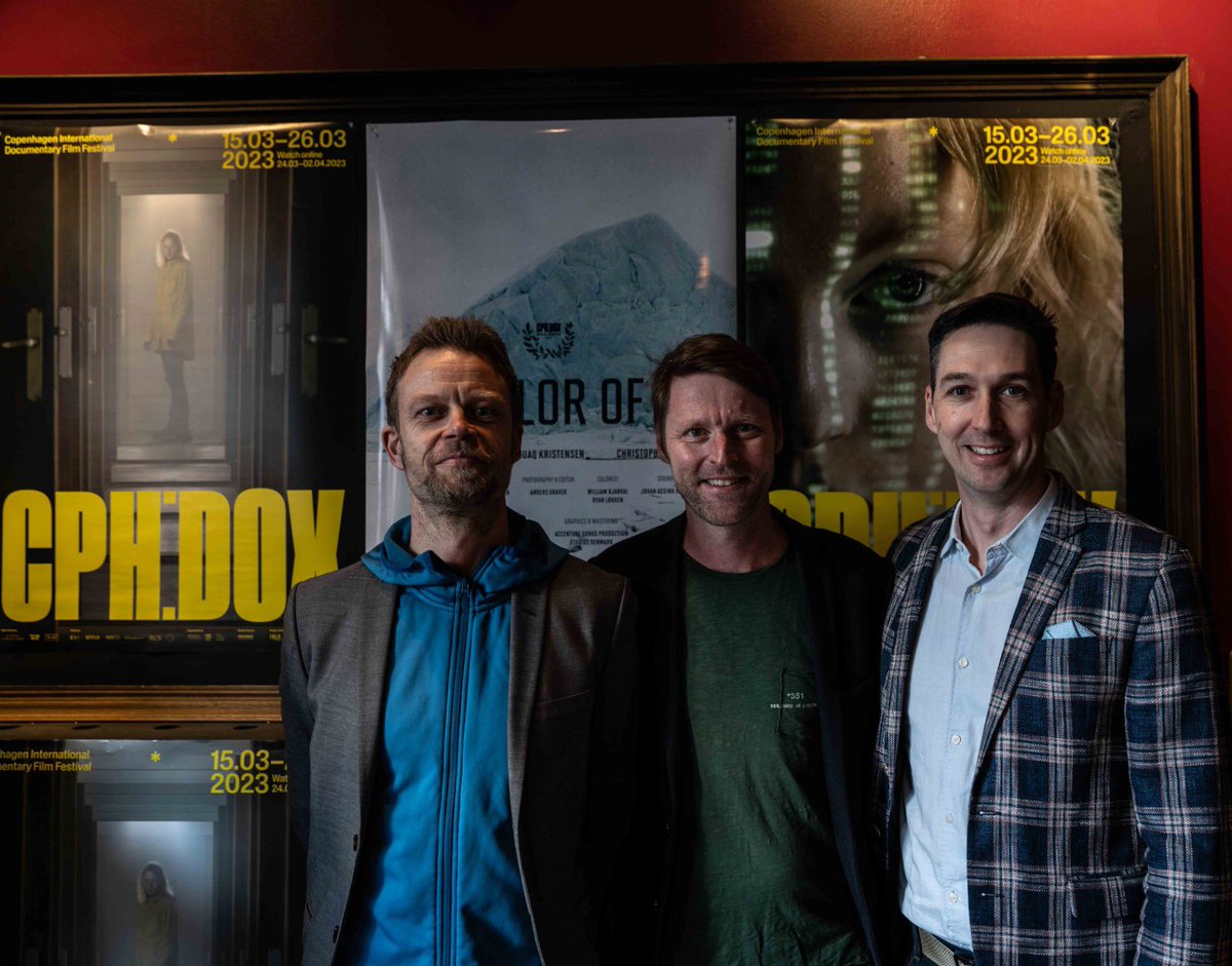 AndersDrud's tweet photo. Thanks all for joining the premiere yesterday of ‘The Color Ice’ - more shows and debate coming up at @cphdox. #thecolorofice https://t.co/Or7gNL8He1