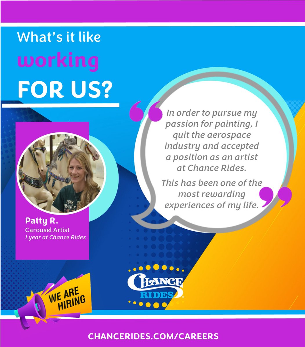 Chance Rides (@chancerides) on Twitter photo Want to build something fun EVERY day? Join our team today! #hiring <a href="/VisitWichita/">Visit Wichita</a> <a href="/chancerides/">Chance Rides</a> Want to build something fun EVERY day? Join our team today! #hiring <a href="/VisitWichita/">Visit Wichita</a> <a href="/chancerides/">Chance Rides</a>