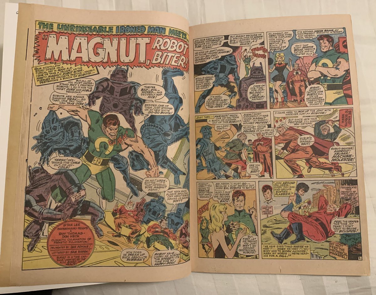 Shimada_Ichiban's tweet photo. #Marvel #marvelcomics #comic #Comics #comicbook #ComicsTwitter #comicbooks #MarvelParody #NotBrandEchh #2 #Magnut Vs #IronedMan! (2 of 3)🙏❤️🤣 https://t.co/S7B59owiR8