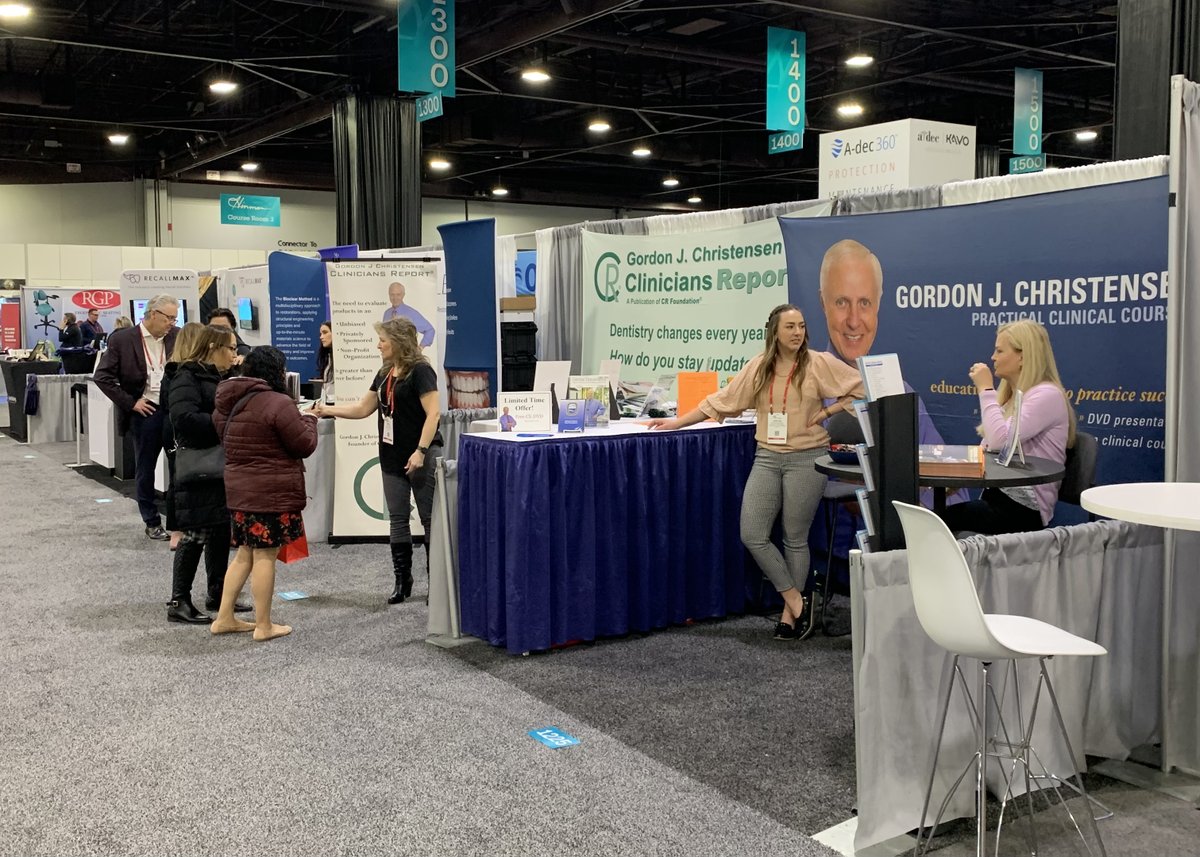 CliniciansRpt's tweet photo. And so it begins... Day 1 at the Hinman! Come and see us at booth #1227.

#CliniciansReport #DentistryUpdate #GordonJChristensen #MyHinman #Hinman #dental #dentistry #dentist https://t.co/qikmlLkjLu