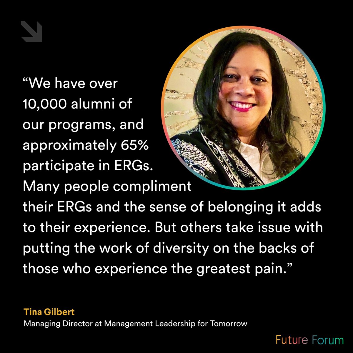 ERGs are fixtures in 90% of Fortune 500 companies. We explored the benefits of #ERGs on our blog, ft. insights from our partners at @MLTOrg. Learn how to create ERGs today and drive progress toward your business goals. futureforum.com/2023/03/03/wha…