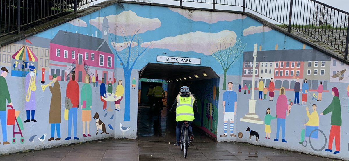 cycle_wise's tweet photo. What a fantastic day teaching adult ⁦@BikeabilityUK⁩ to the awesome staff ⁦@CarlisleCC⁩. Using new fleet e-bikes to ride rather drive to inspect parks and local facilities.4/5 staff were ladies who gained tonnes of confidence. Great job CCC. 👍 #bikes #carbonfree https://t.co/0ogTM8NgnD
