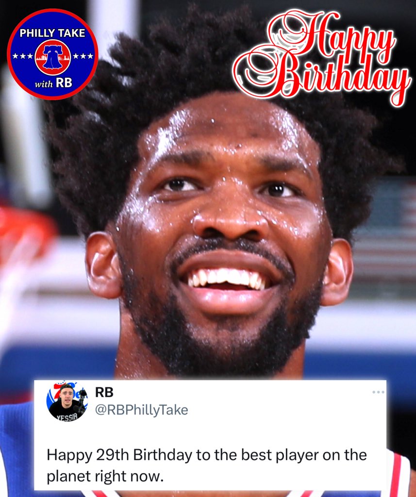 Join us in wishing Joel Embiid a Happy 29th Birthday!       