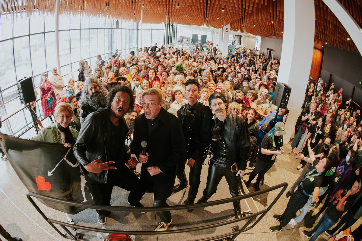 Who else is missing the Our Flag Means Death meet-up at <a href="/emeraldcitycon/">Emerald City Comic Con</a> with <a href="/sambaschutte/">Samba Schutte</a> <a href="/rhysiedarby/">Rhys Darby</a> and <a href="/V_Vico_Ortiz/">Vico Ortiz</a>?