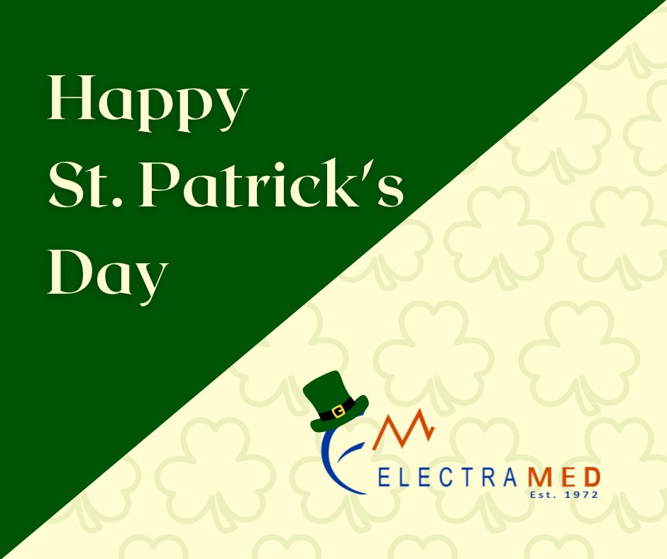 Wishing you all a Happy St. Patrick's Day from Electramed! ☘
#stpatricksday2023