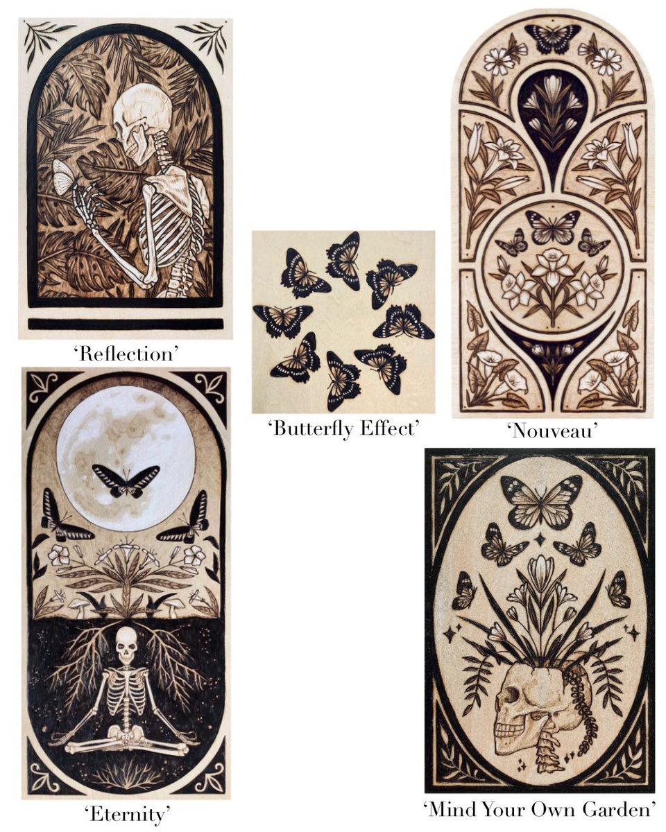 artbykmf_'s tweet photo. Print bundles are available in my Etsy shop again for a limited time! 🌙🖤✨ https://t.co/q3WgQhrxKW