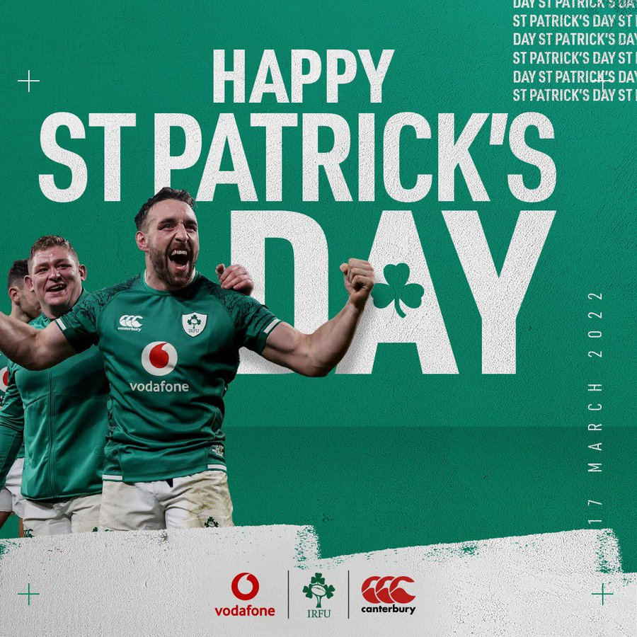 What an #IrishRugby weekend we have in store! Happy #StPatricksDay to all our customers and best of luck to the lads on Saturday! #TeamOfUs #ShoulderToShoulder #6nations #stpatricksday #paddysday #stpatrick #paddy #shamrock #HappyStPatricksDay #StPatsDay #PaddyAllDay #LetsPaddy