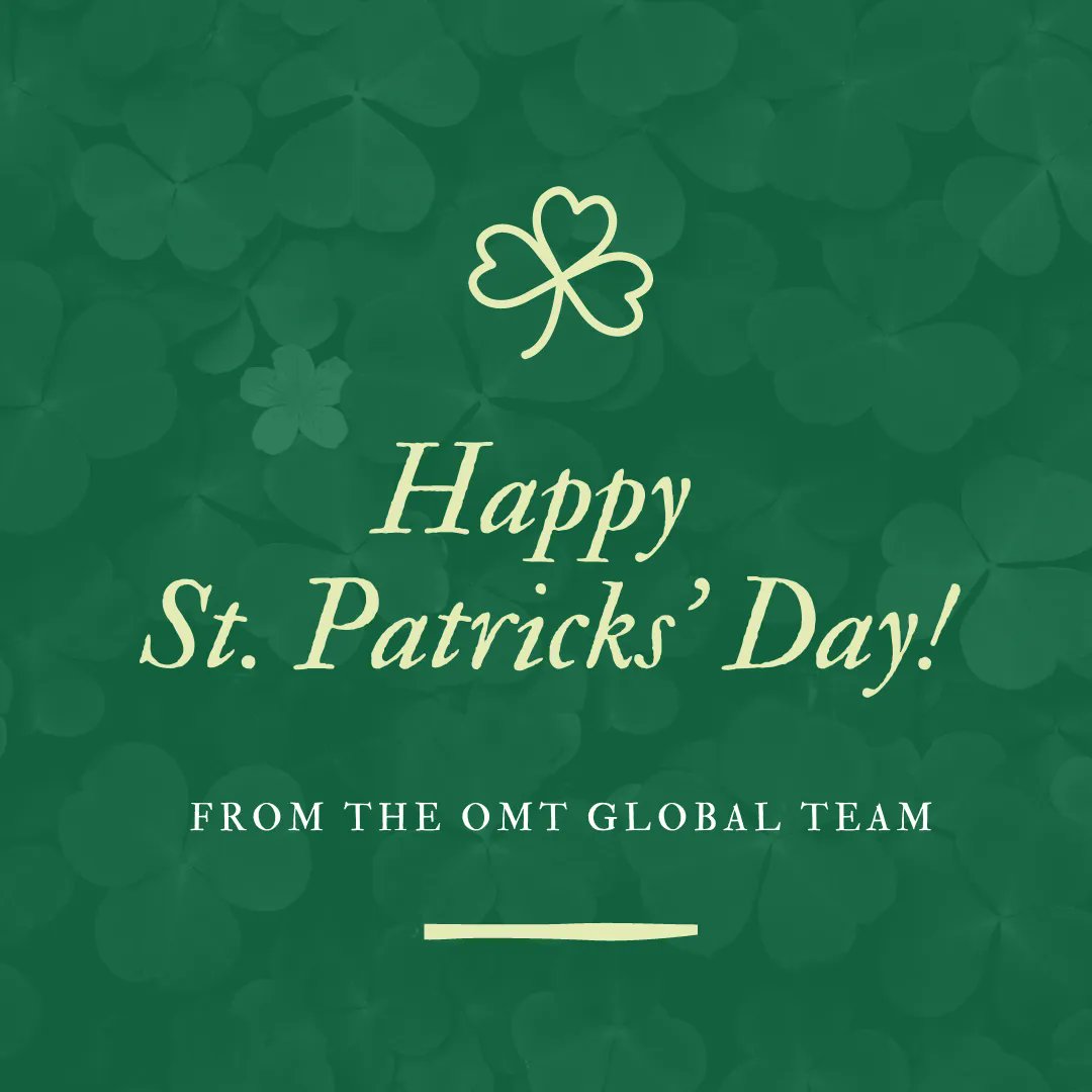 The team @OMTGlobal would like to wish all our clients, colleagues, and friends around the world a happy St Patrick's Day 💚☘️  

#stpatricksday2023 #ireland #leadershipandmanagement