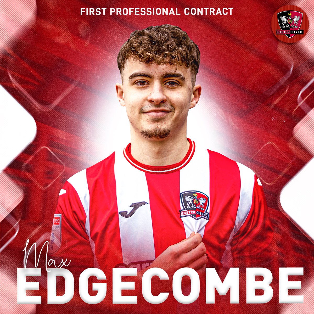 ✍️ Congratulations Max!

We are delighted to announce that Max Edgecombe is the latest <a href="/ECFC_Academy/">Exeter City Academy</a> player to put pen to paper on his first professional contract 🤝

The full story ➡️ ecfc.co/MaxEdgecombe

#ECFC #OneGrecianGoal