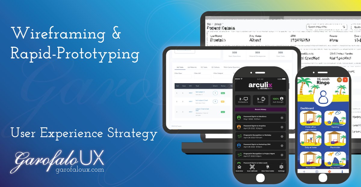 GarofaloUX's tweet photo. Bring your ideas to life with wireframing &amp; rapid-prototyping. User Experience Strategy. https://t.co/jjLYnAz1Ju #ux #userexperience #uxdesign #enterpriseUX #UXaaS #uxstrategy #uxconsulting #leanux #agileux #designthinking #uxsandiego #userexperiencedesign https://t.co/x8brjow0EX