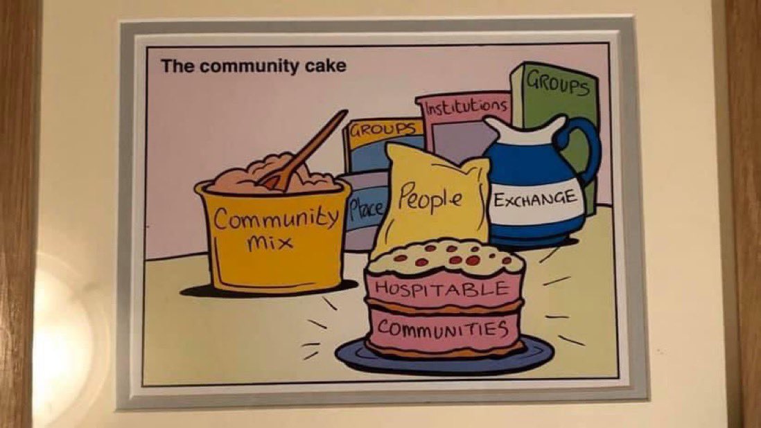 We are living through a time of great revelation, where things that were hard to see or take seriously, are becoming clearer &amp; valued: neighbourliness matters; relationships matter; care matters; place matters; we matter. We can see the community cake now-it looks amazing: