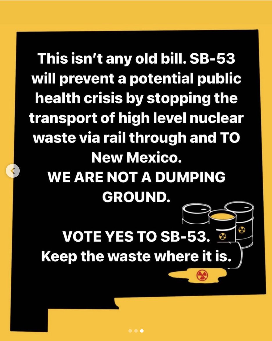 From <a href="/DNA_NewMexico/">Demand Nuclear Abolition</a> TIME IS RUNNING OUT ‼️Call Speaker Javier Martinez TODAY and ask him to schedule a House floor vote for SB 53 ASAP. The NM Legislature ends this Saturday, March 18th. <a href="/JavierForNM/">Speaker Javier Martínez</a> #nmleg #nmpol
