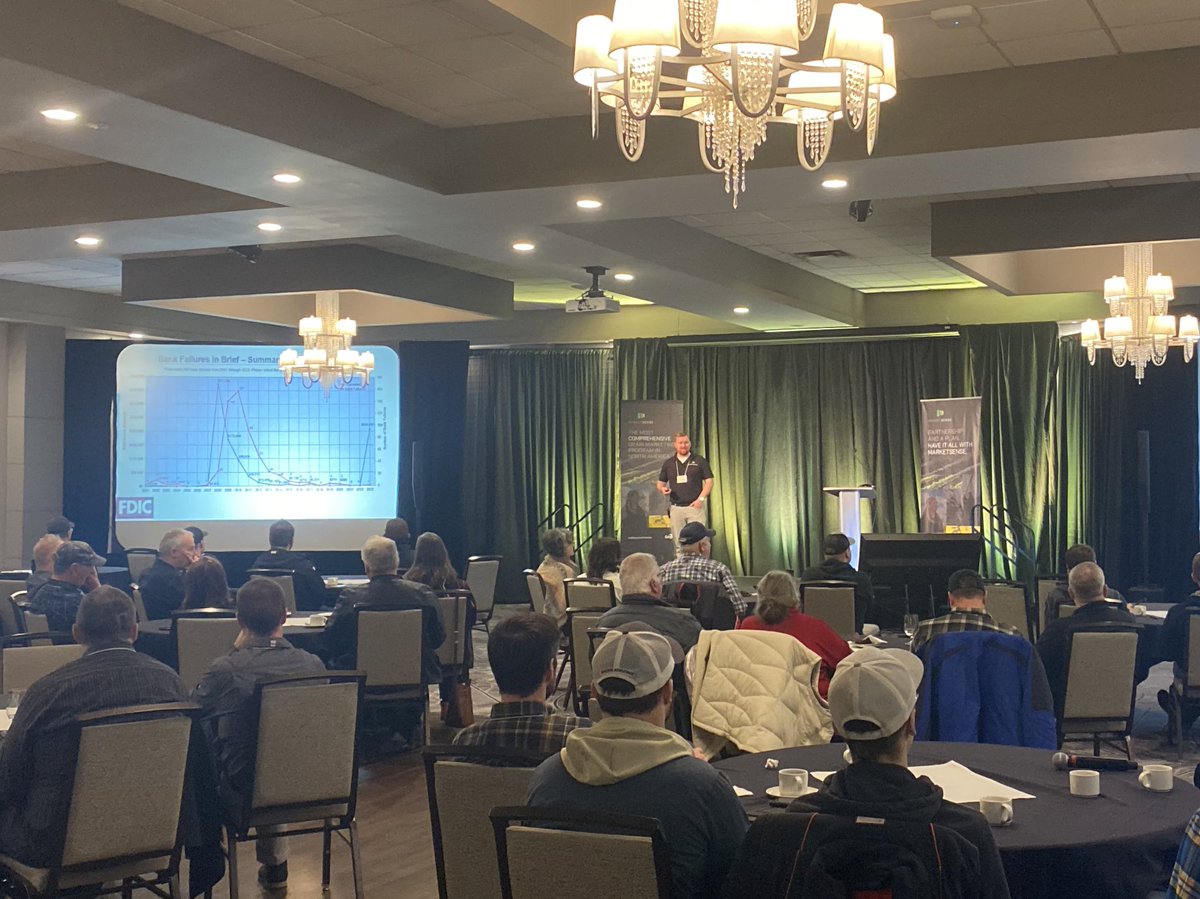 CargillAgCanada's tweet photo. We’re kicking off our final #ThinkTank2023 event of the season off in Grand Prairie, AB today with a canola update from market analyst, @EdBroschinski 

#MarketSense https://t.co/yGq9qCKHf6