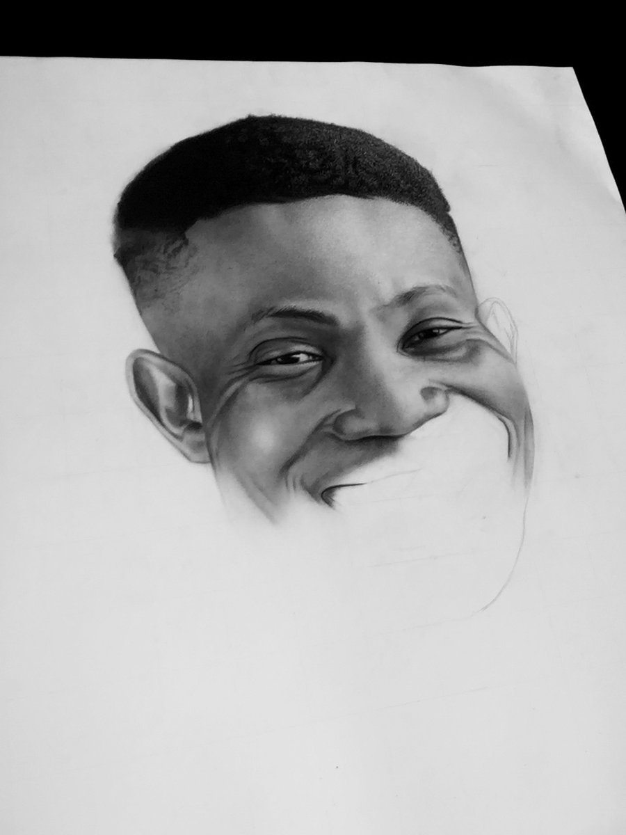 DharmykingArt's tweet image. I present to you, the progress shot of my drawing of @RealJerryEze . It’s been an amazing process so far and I started it while I was making the drawing of Rema. Hope he sees it. Kindly like, comment and retweet. Thank you 🙏🏽 

#Rema #jerryeze