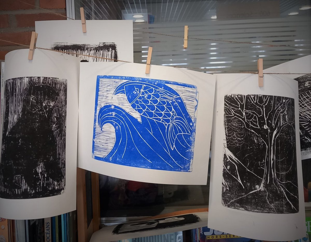 Italiebib's tweet image. Retour en images sur l'#AtelierGravure du 10 mars. Bravo aux participants pour leurs réalisations et merci à Damien Schoëvaërt-Brossault pour cet atelier réalisé à l'occasion de l'exposition "L'Homme et l'animal", en ce moment à la bibliothèque Italie. #Gravures #AtelierParis