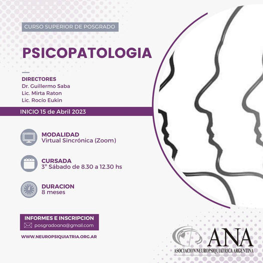 NeuropsiArg's tweet photo. INFORMES E INSCRIPCIÓN:
🗒https://t.co/MfvY59wgwW
📧posgradoana@gmail.com https://t.co/ZtWiftSuwy