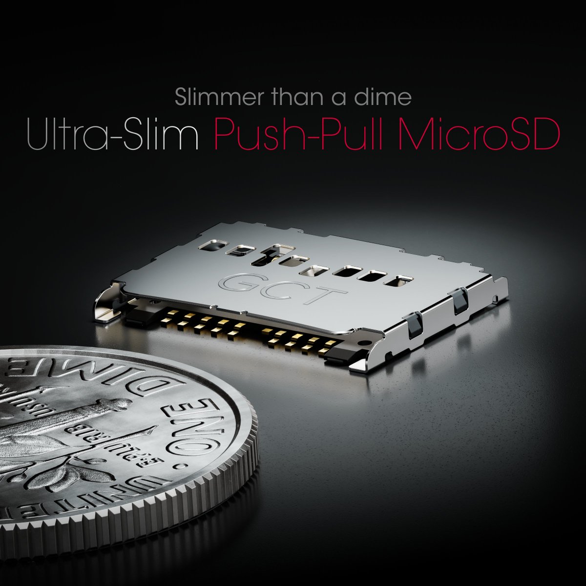 GCT_Connexion's tweet photo. Headroom limit causing you a headache?

MEM2085 has a profile of only 1.15mm which is the lowest available in the market today for a Push-Pull MicroSD connector. https://t.co/R3cB4uzX7p https://t.co/jgicC5SYCn