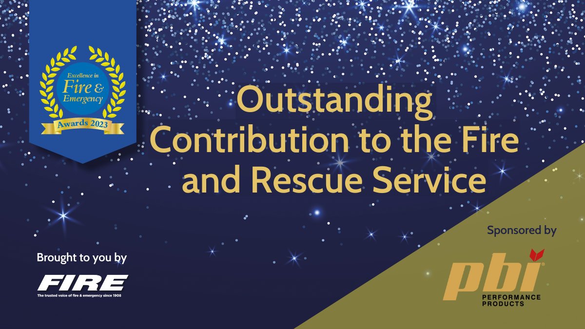 We're delighted to welcome back <a href="/UkPbi/">PBI Performance Products, Inc. UK</a> as sponsor of the Outstanding Contribution to the Fire and Rescue Service award! pbiproducts.com

More about the awards here: fire-magazine.com/fire-event/efe…

#EFEs #sponsorship #FIRE