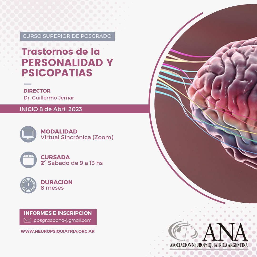NeuropsiArg's tweet photo. INFORMES E INSCRIPCIÓN:
🗒https://t.co/MfvY59wgwW
📧posgradoana@gmail.com https://t.co/cKhOJ6c59k