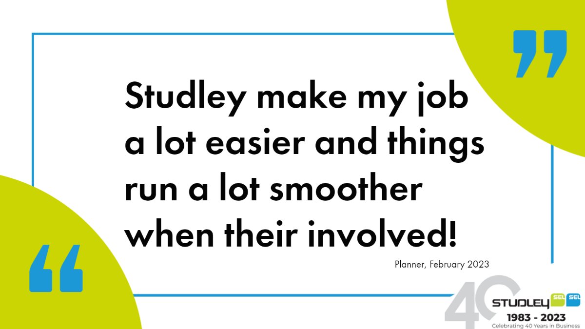 StudleyLimited's tweet photo. 📢 𝐃𝐎𝐍'𝐓 𝐓𝐀𝐊𝐄 𝐎𝐔𝐑 𝐖𝐎𝐑𝐃 𝐅𝐎𝐑 𝐈𝐓 𝐓𝐔𝐄𝐒𝐃𝐀𝐘𝐒

Here's what our Customer had to say about us...

⭐ Making our Customers lives easier - the ultimate goal!

#WeAreStudley https://t.co/gPZQD9wUj9