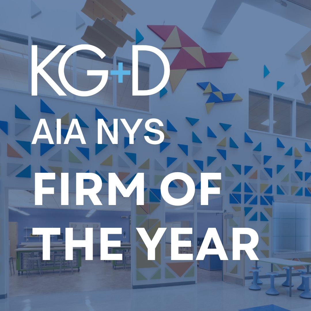 We are delighted to share that KG+D has been named Firm of the Year by the <a href="/AIANewYorkState/">AIA New York State</a>.