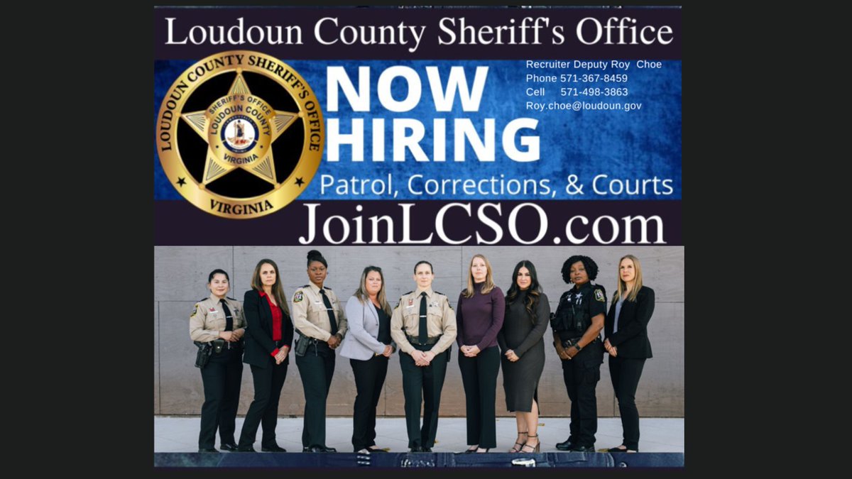 Loudoun County Sheriff's Office on Twitter "Meet our recruiters today
