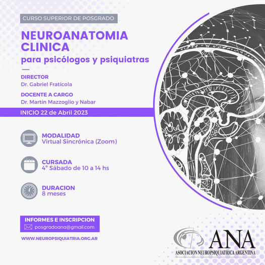 NeuropsiArg's tweet photo. INFORMES E INSCRIPCIÓN:
🗒https://t.co/MfvY59wgwW
📧posgradoana@gmail.com https://t.co/izlb8vPPou