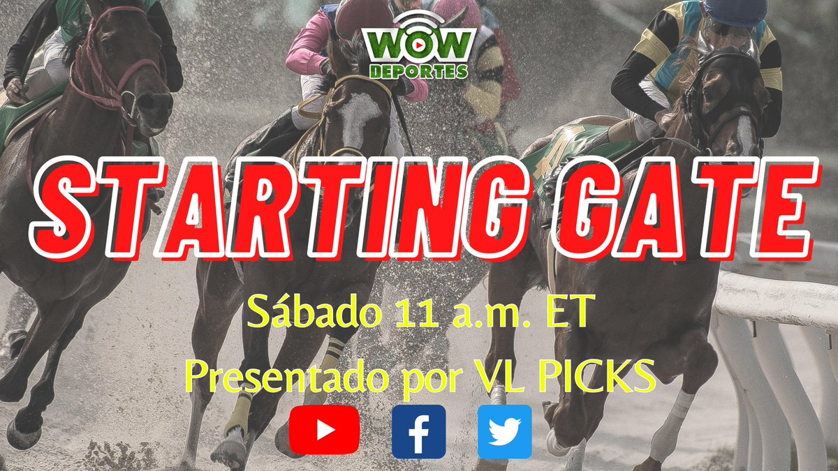 Te esperamos el sábado a las 11 am ET en STARTING GATE. Análisis y pronóstico para el Pick 5 en #Aqueduct a cargo de Manuel Sanz, <a href="/Mannysanz_53/">Manny Sanz</a>, y el Pick 6 de #GulfstreamPark con <a href="/EdgarVillaLope1/">Edgar Villa Lopez</a> 
Presentado por VL PICKS. Contacto vía WhatsApp +1 786 710 3374
#hipismo