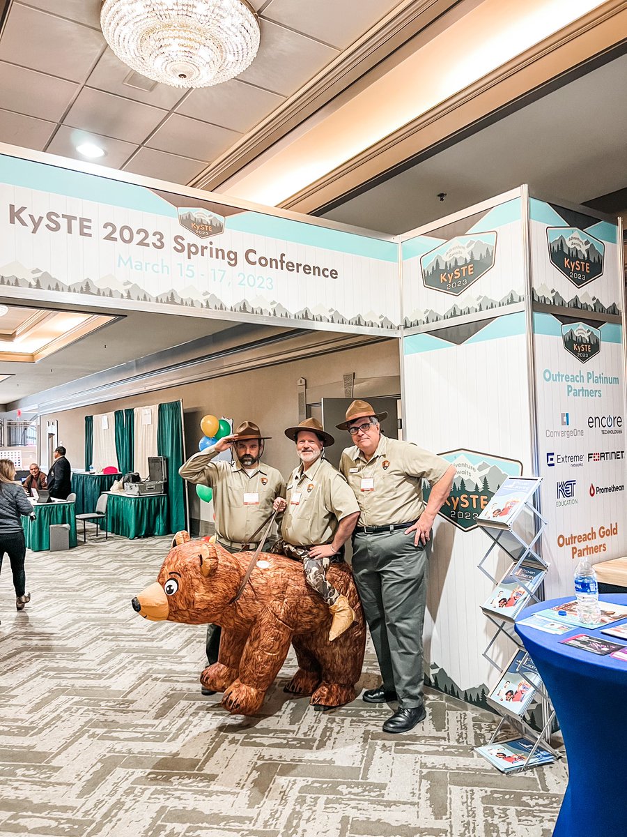 The District Instructional Team is excited to be at Camp KySTE this year, along with our Digital Learning Team and IT Department! 🏕️🤓 #AdventureAwaits #KySTE23